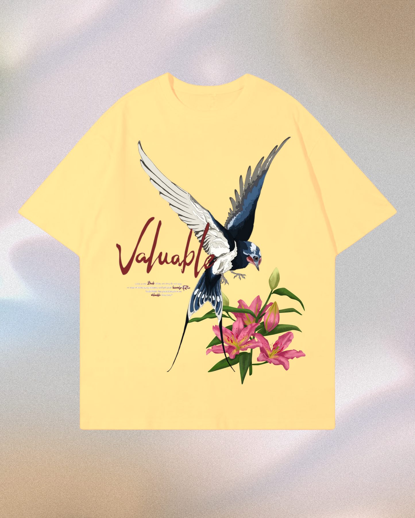 BIRDS AND LILIES - TSHIRT