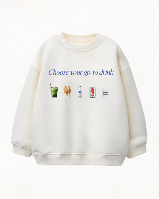 GO-TO DRINK OVERSIZED PREMIUM SWEATSHIRT