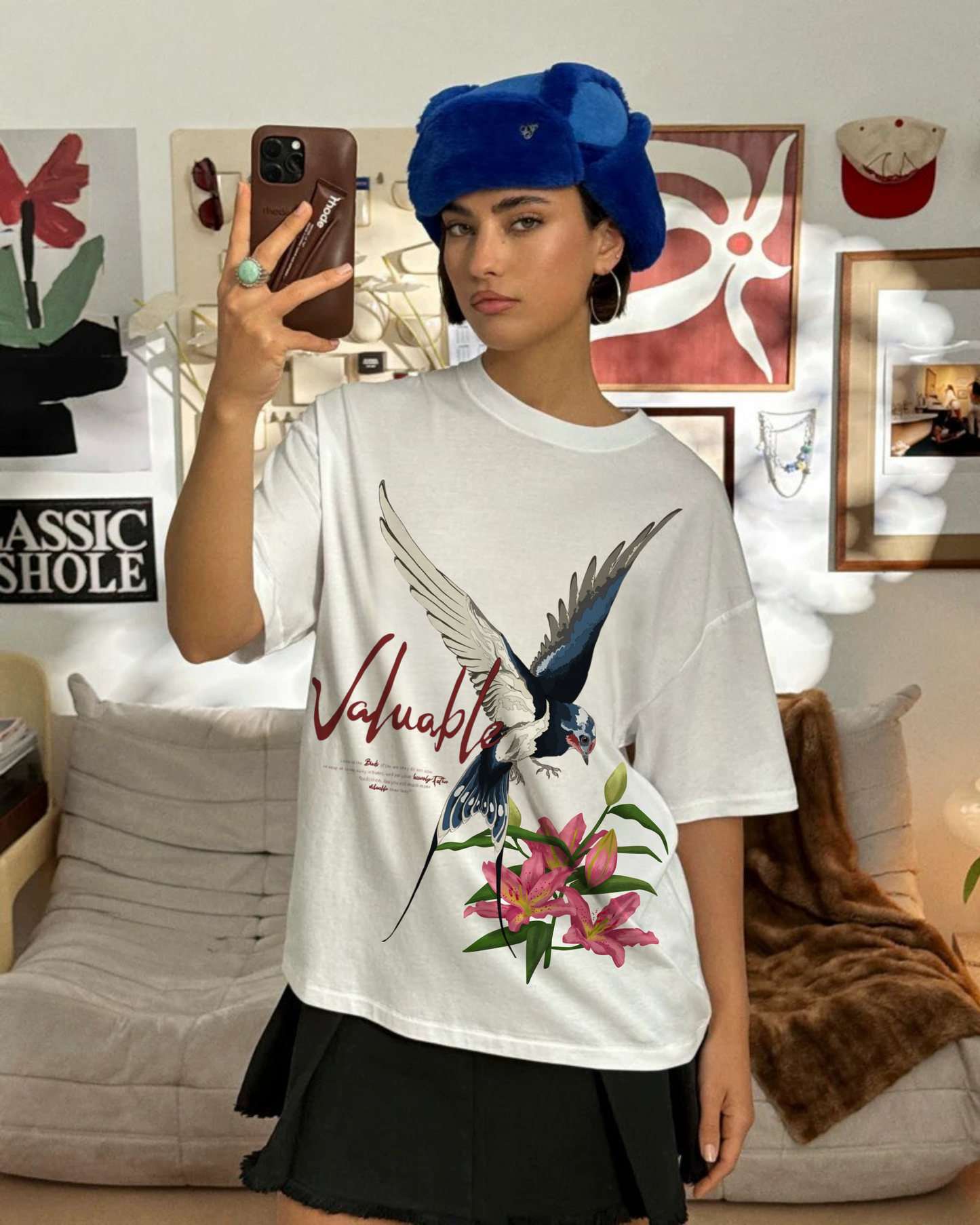 BIRDS AND LILIES - TSHIRT